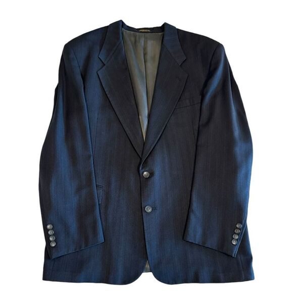 EVAN-PICONE Men’s Wool Blazer Jacket Black Size 46 USA - Picture 2 of 10